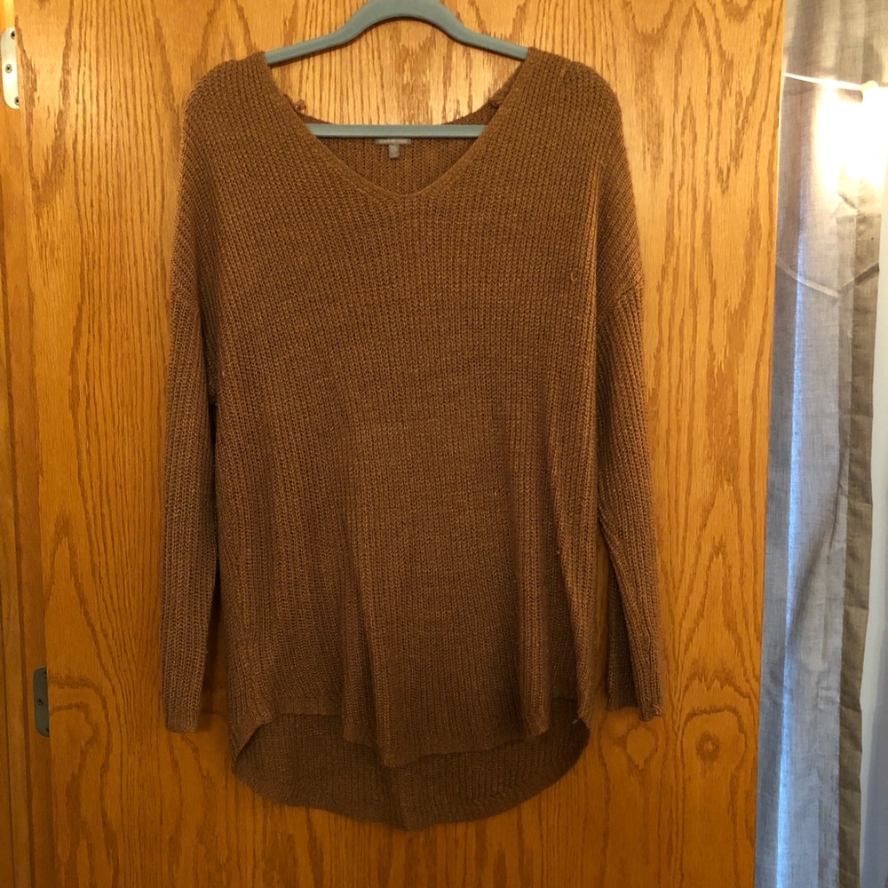 Rose gold knitted sweater